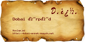 Dobai Árpád névjegykártya